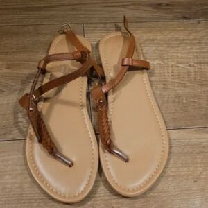 Dorothy Perkins Brown Braided Sandals